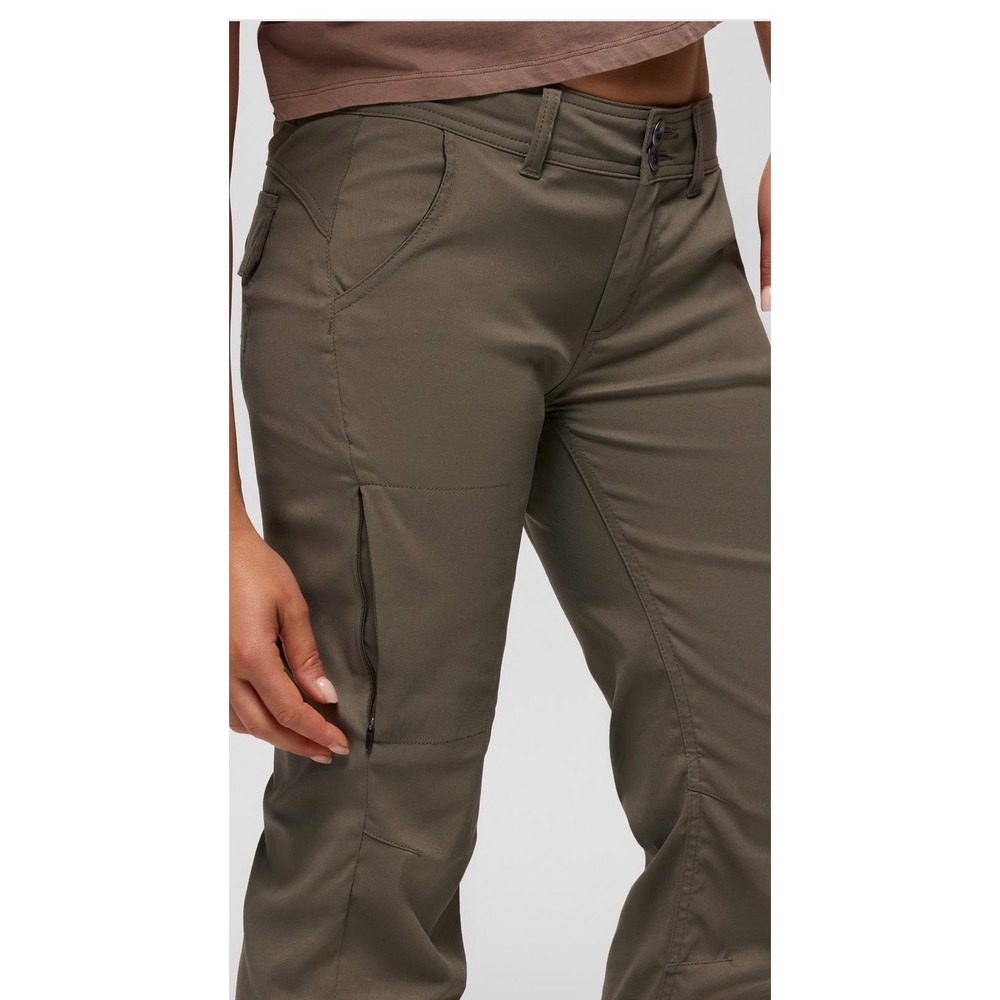 Prana Halle convertible hiking pants slate green women's size  10 - Picture 5 of 6